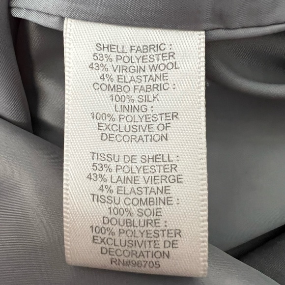 REBECCA TAYLOR - Gray Sweetheart Dress W/ Leopard Print Blouse - Size 0 - Picture 7 of 10